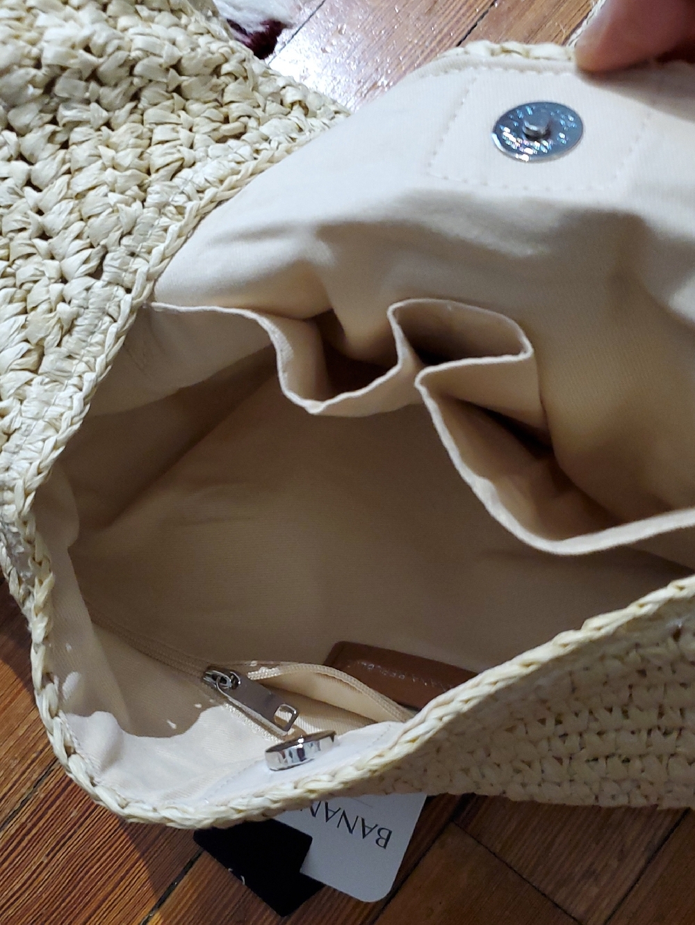 BR Raffia Straw Tote Bag - Picture 6 of 11